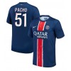 Paris Saint-Germain Willian Pacho #51 Hjemmedrakt 2024-25 Kortermet